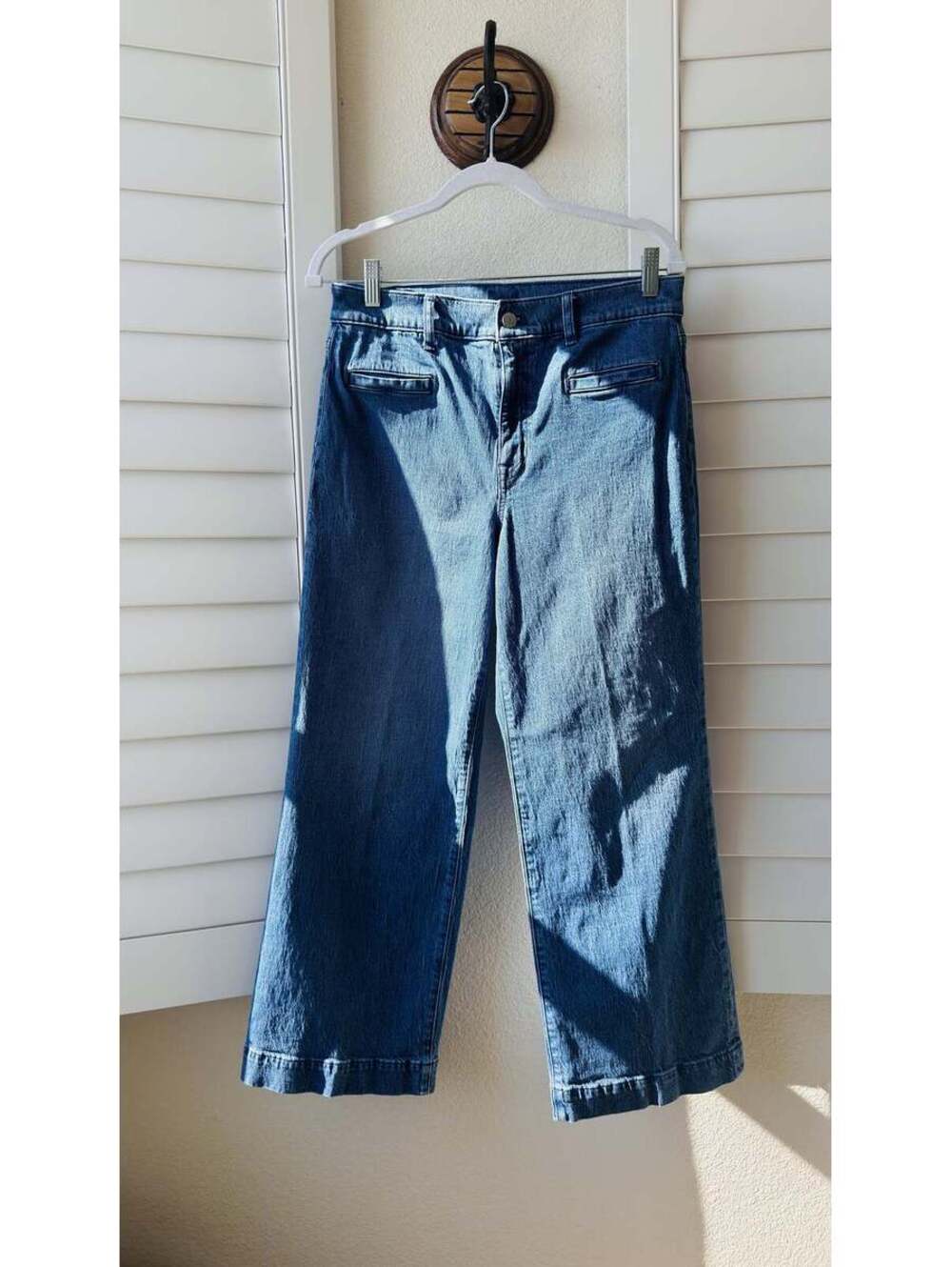 J.Crew Wide-Leg Cropped Denim Jeans Size 28
